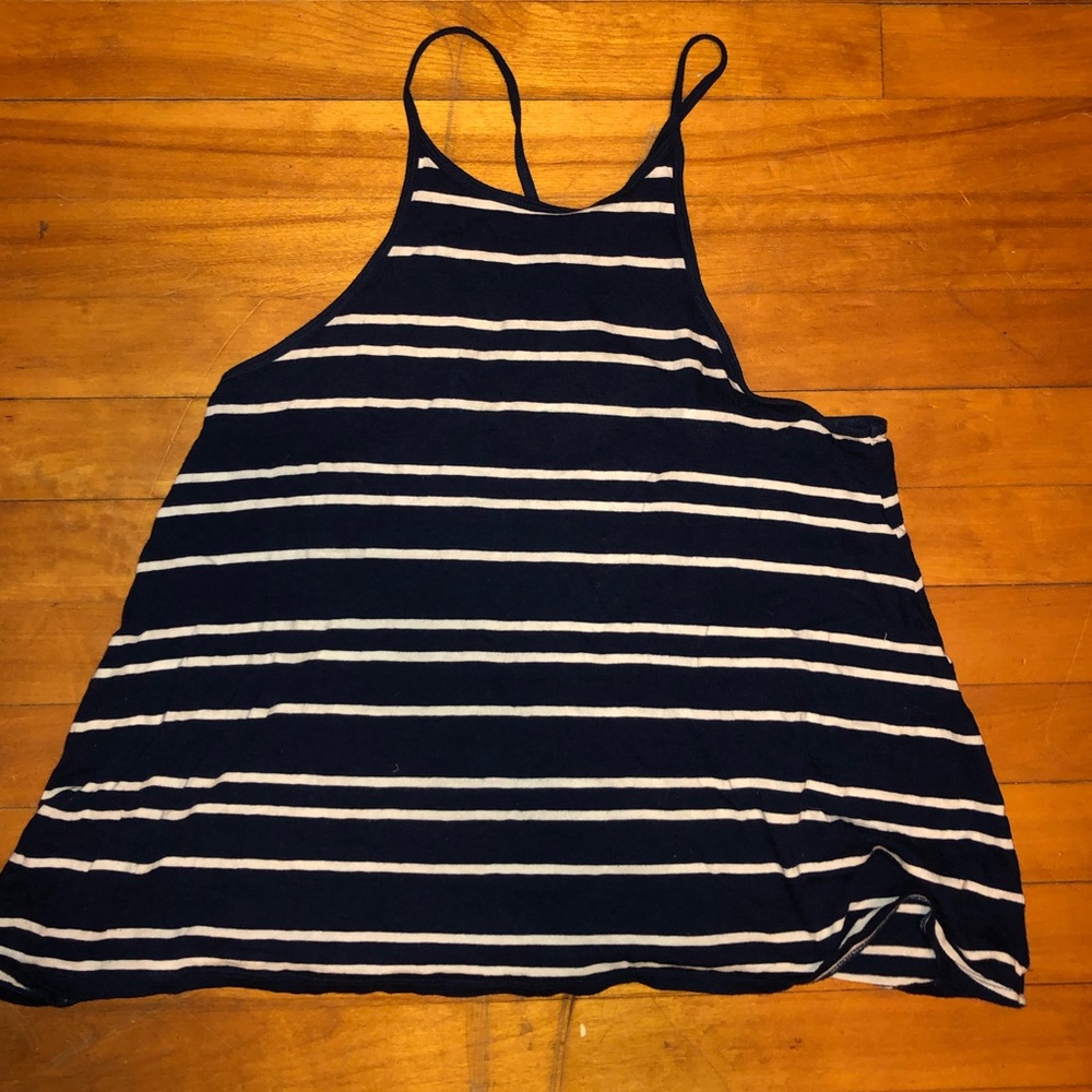 Striped Flowy Halter Top